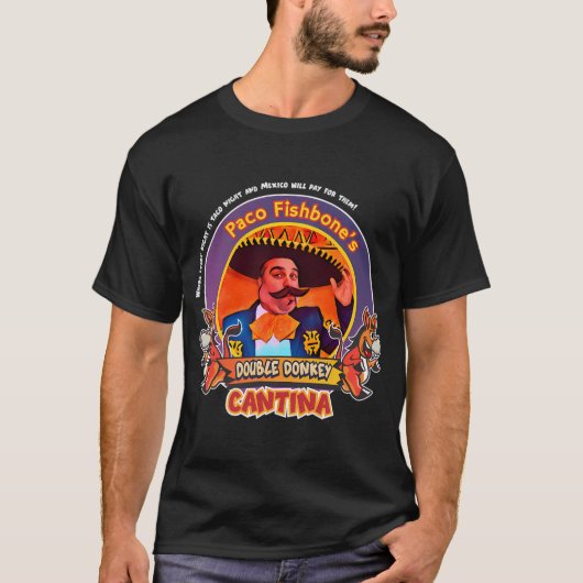 Paco's Double Ezel Cantina T-shirt (Voorkant)