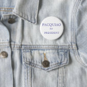 PACQUIAO, voor, PRESIDENT Ronde Button 5,7 Cm (In situ)