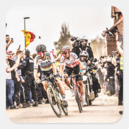 Pact met de Duivel - Roubaix van Parijs 2018 Vierkante Sticker