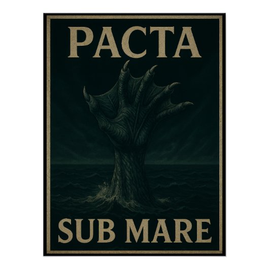 Pacta Sub Mare – Verbond van de Diepe Perfect Poster (Voorkant)
