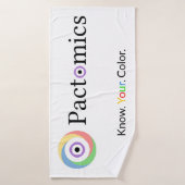 Pactomics. Weet het. Jouw. Kleur. Badhanddoek (Badhanddoek)