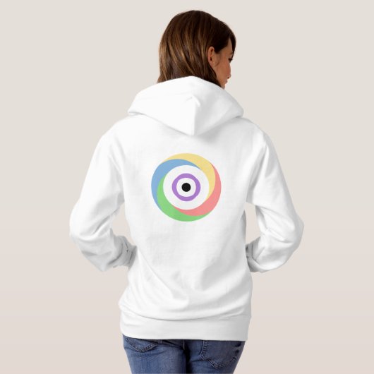 Pactomics. Weet het. Jouw. Kleur. Hoodie (Achterkant volledig)