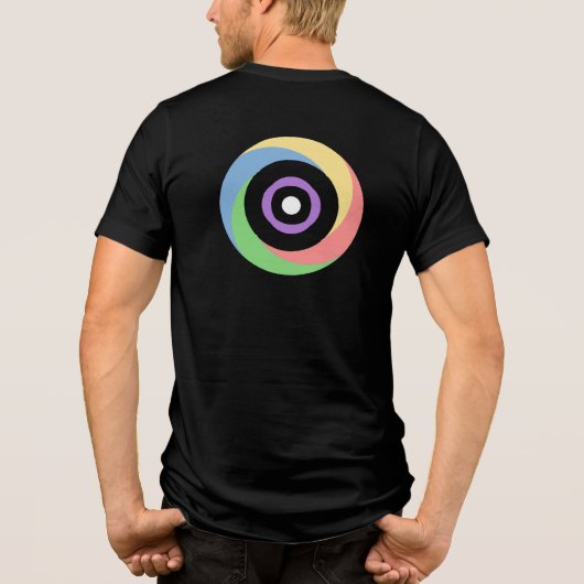 Pactomics weet het. Jouw. Kleur. Tri-Blend Shirt (Achterkant)