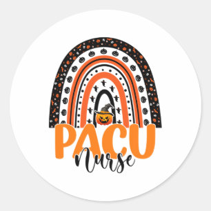 Pacu Nurse Rainbow Halloween Costume Pacu Nursing Ronde Sticker