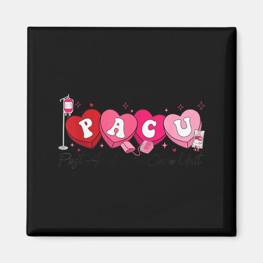 Pacu Nurse Valentine's Day St Anesthesia Care Unit Magneet (Voorkant)
