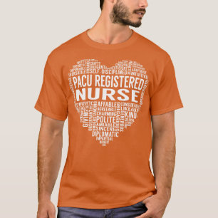 Pacu Registered Nurse Heart T-shirt