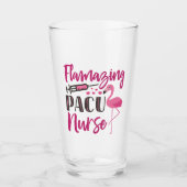 PACU Verpleegkundige Flamingo Nurse Week Appreciat Glas (Voorkant)
