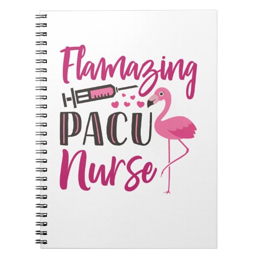PACU Verpleegkundige Flamingo Nurse Week Appreciat Notitieboek (Voorkant)