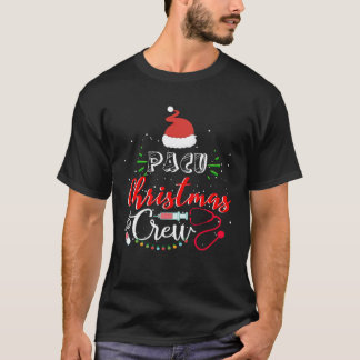 Pacu-verpleegster Kerst Crew Schattig Kerstmis T-shirt