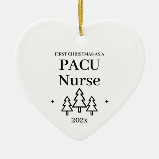 Pacu Zurse Eerste Kerstmis Keramisch Ornament (Voorkant)