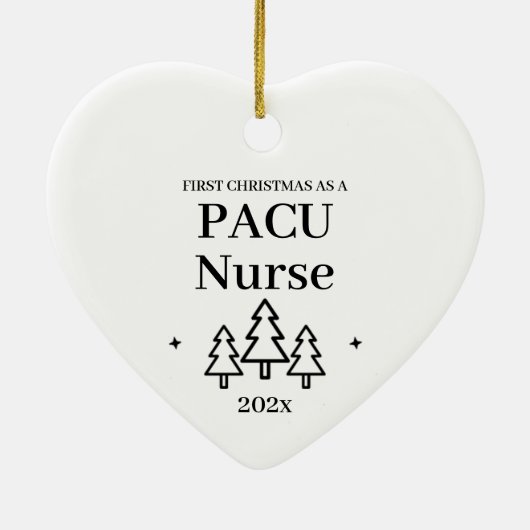 Pacu Zurse Eerste Kerstmis Keramisch Ornament (Achterkant)