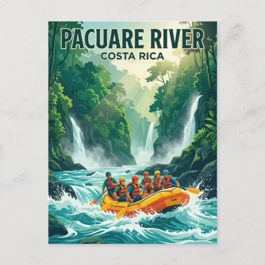 Pacuare rivier Costa Rica Briefkaart (Voorkant)