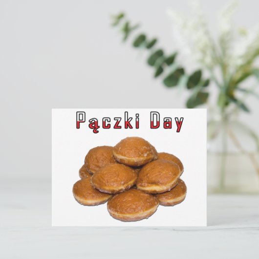 Paczki Day Briefkaart (Staand voorkant)
