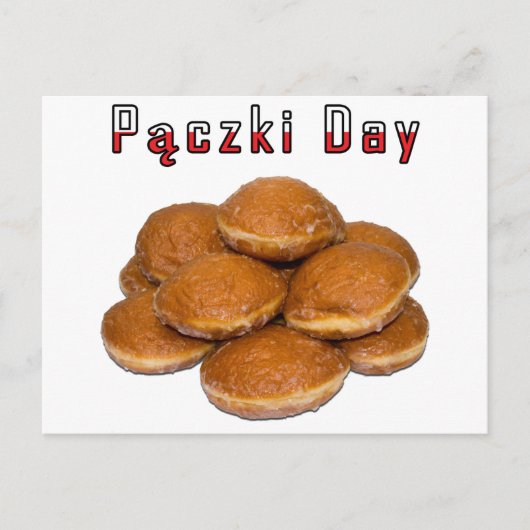 Paczki Day Briefkaart (Voorkant)