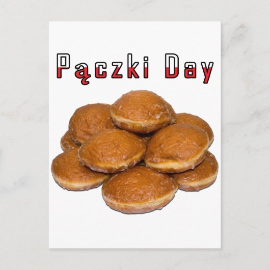 Paczki Day Briefkaart (Voorkant)