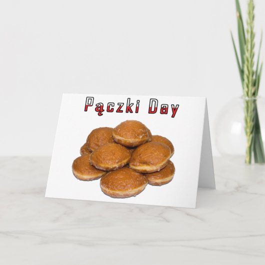 Paczki Day Kaart (Voorkant)
