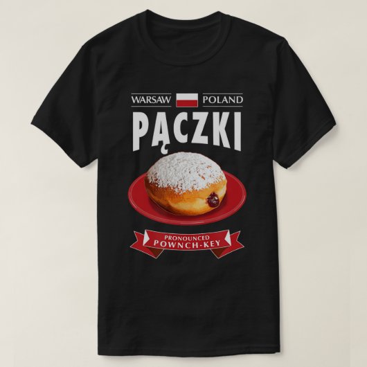 Paczki Day Poland Fried Icing Fred Donut Tue T-shirt (Design voorkant)