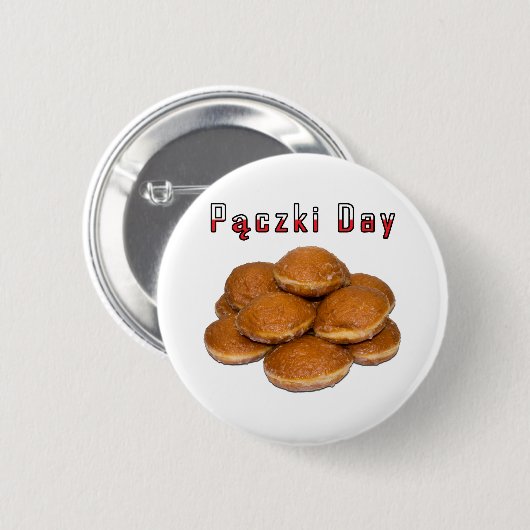 Paczki Day Ronde Button 5,7 Cm (Voorkant /achterkant)