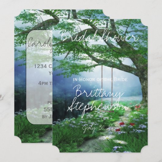 PAD AAN BUITENLANDSE WOODLAND STREAMVRIJGEZELLENFE KAART (Voorkant / Achterkant)