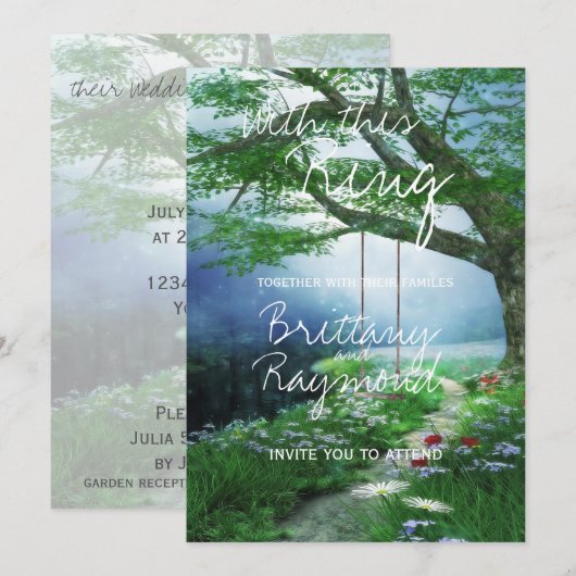 PAD AAN BUITENLANDSE WOODLAND STREAMWEDING KAART (Voorkant / Achterkant)