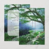 PAD AAN BUITENWERELDWIJDE STREAMWEDDING RSVP KAARTJE (Voorkant / Achterkant)