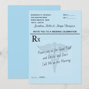 Pad Blue Wedding Celebration Kaart