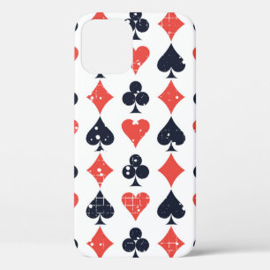 Pad, diamant, hart, clubpatroon Case-Mate iPhone case