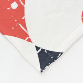 Pad, diamant, hart, clubpatroon fleece deken (Hoek)