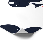 Pad, diamant, hart, clubpatroon poster (Hoek)