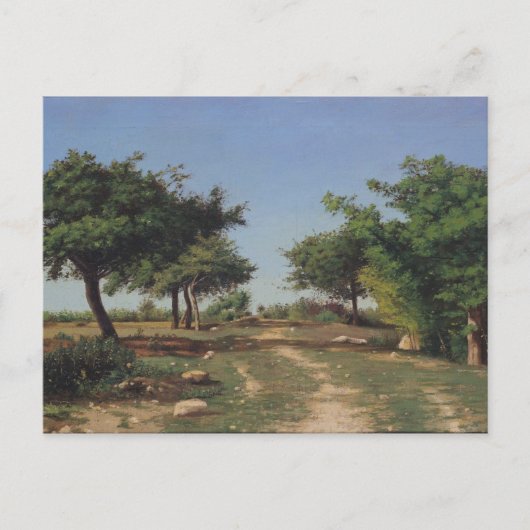Pad door de appelbomen briefkaart (Voorkant)