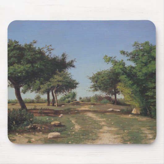 Pad door de appelbomen muismat (Voorkant)
