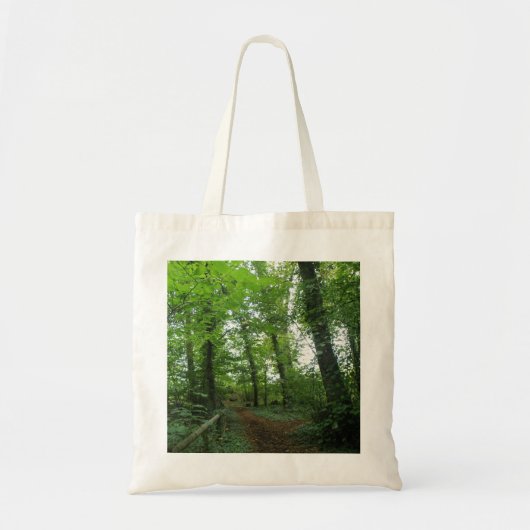 Pad door de Groene Boszak Tote Bag (Voorkant)