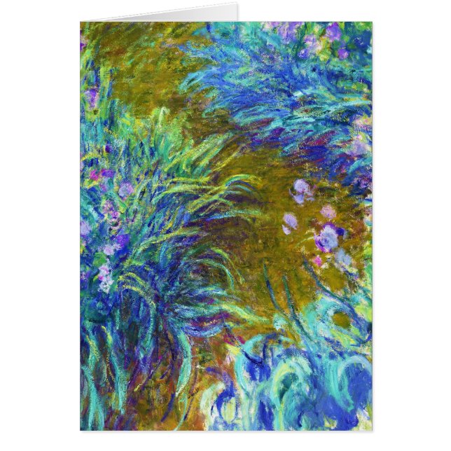 Pad door de Irises Claude Monet (Voorkant)