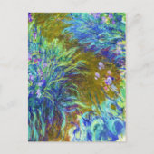 Pad door de Irises Claude Monet Briefkaart (Voorkant)