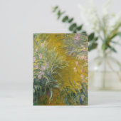 Pad door de irissen, Monet Briefkaart (Staand voorkant)
