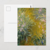 Pad door de irissen, Monet Briefkaart (Voorkant / Achterkant)