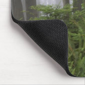 Pad door de reusachtige sequoia's gehuld muismat (Hoek)