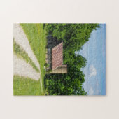 Pad door een boerderij legpuzzel (Horizontaal)