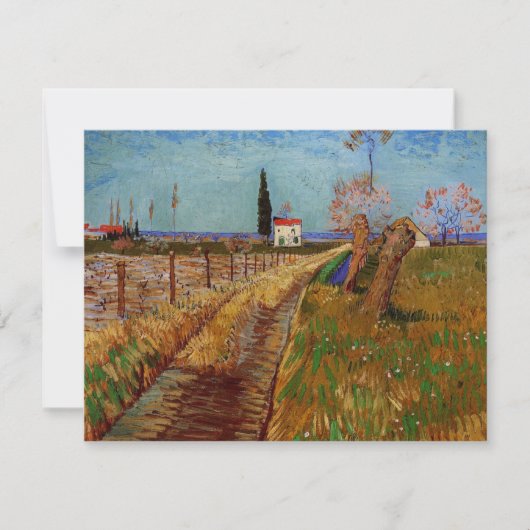 Pad door een veld, wilgen van Vincent van Gogh (Voorkant)