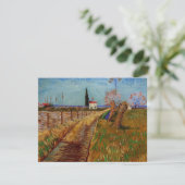 Pad door een veld, wilgen van Vincent van Gogh (Staand voorkant)