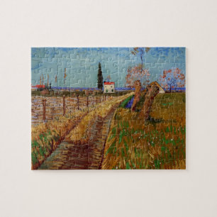 Pad door een veld, wilgen van Vincent van Gogh Legpuzzel