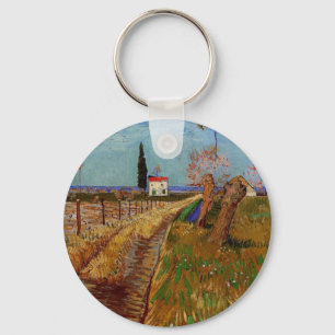 Pad door een veld, wilgen van Vincent van Gogh Sleutelhanger