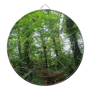 Pad door het Groene Forest Dart Board Dartbord