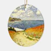 Pad door het Korn in Pourville, mooie kunst Keramisch Ornament (Links)