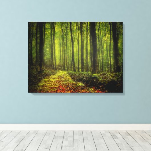 Pad in Bossen Canvas Afdruk (Insitu (Houten vloer))