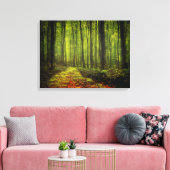 Pad in Bossen Canvas Afdruk (Insitu (Woonkamer))