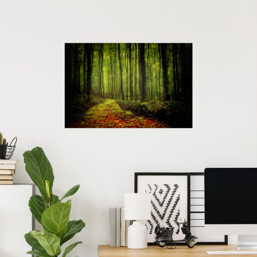 Pad in Bossen Poster (Thuiskantoor)