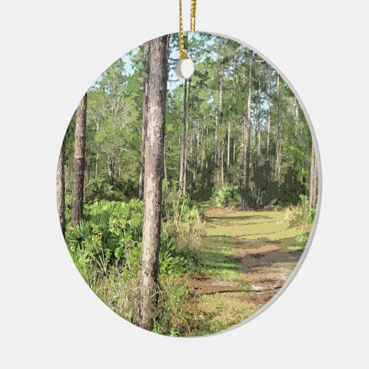 Pad in de Bossen 2656 Keramisch Ornament (Links)