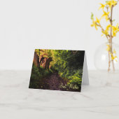 Pad in de Bossen Best Wishes Kaart (Gele Bloem)