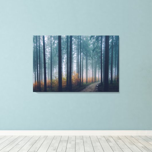Pad in de Bossen Canvas Afdruk (Insitu (Houten vloer))